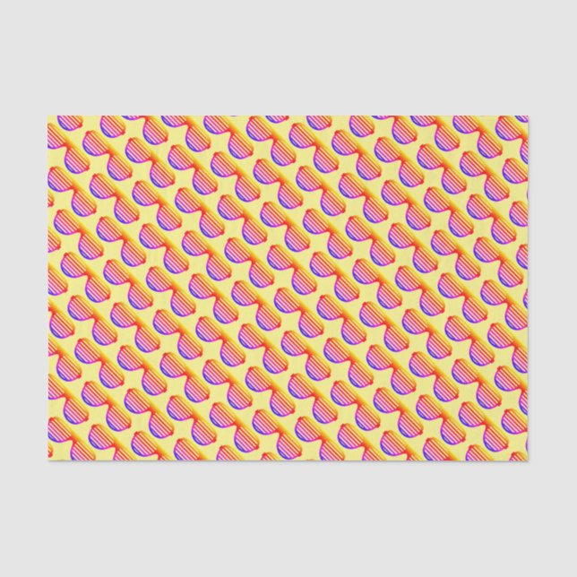Cool Christmas in July summer party shades pattern Tissue Paper (Front)