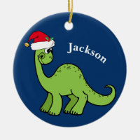 Cool Christmas Kids Dinosaur Blue