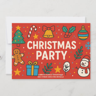 Cool Christmas Party Invite - Holiday Celebration!