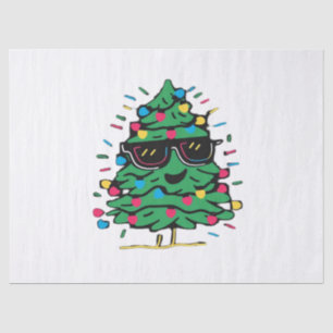 Cool Christmas Tree Classic Tissue Paper