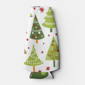Cool Christmas Trees Bottle Cooler
