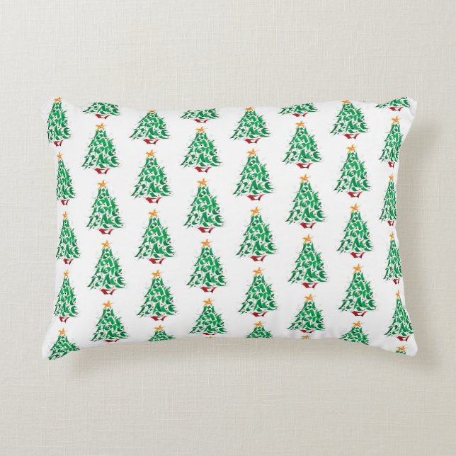 COOL CHRISTMAS TREES  PILLOW (Front)