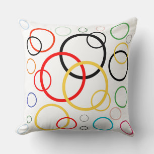 cool circle pattern for christmas throw pillow