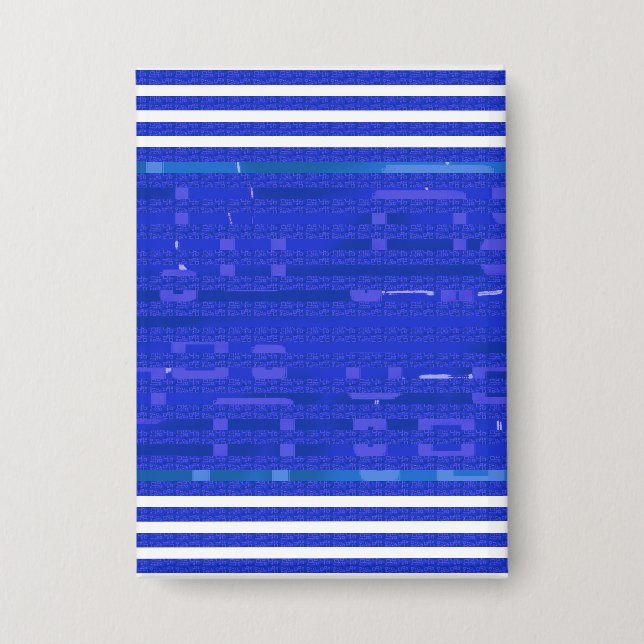 Cool Circuit Blue Geometric Stripes  (Front)