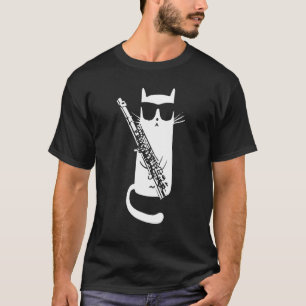 Cool Clarinet Playing Music Cats T-Shirt