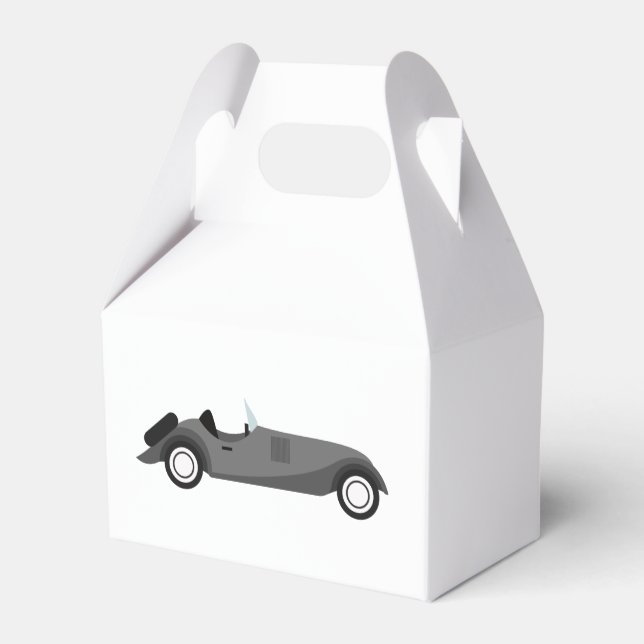 Cool Classic Car Favor Box (Back Side)