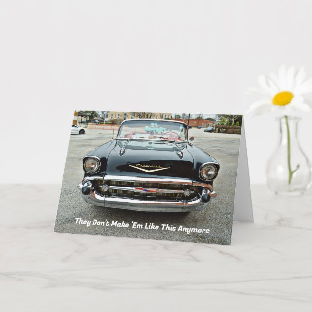 Cool Classic Car Great Dad Father's Day Card (Small Plant)
