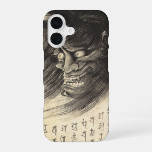 Cool classic vintage japanese demon ink tattoo iPhone 16 case