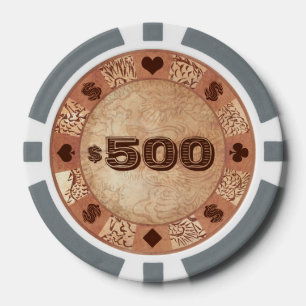Cool classic vintage japanese demon ink tattoo poker chips