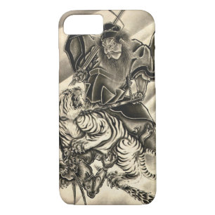Cool classic vintage japanese demon samurai tiger Case-Mate iPhone case
