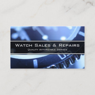 Cool Close up Photo of a Watch - Business Card