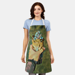 Cool cold freezing ice cream apron