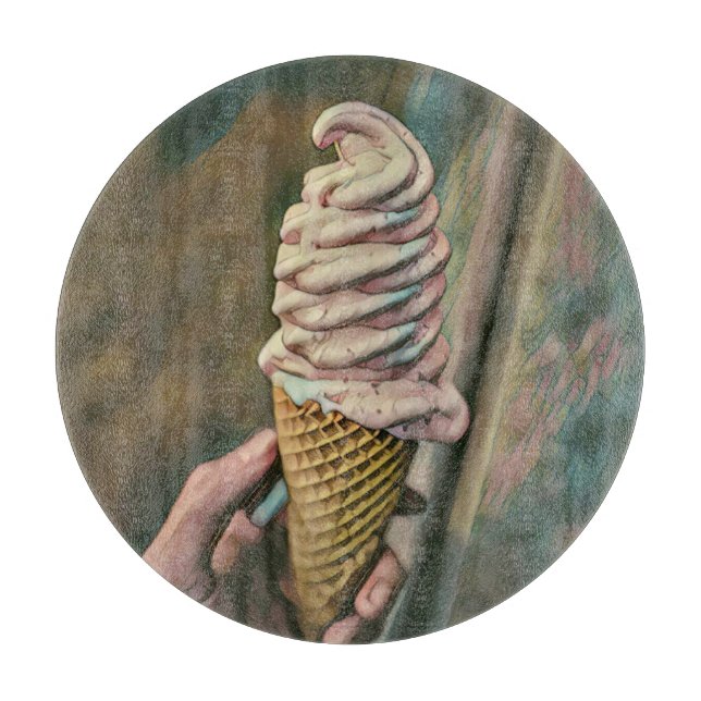 Cool cold freezing ice cream cutting board (Front)