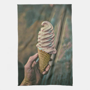 Cool cold freezing ice cream kitchen towel