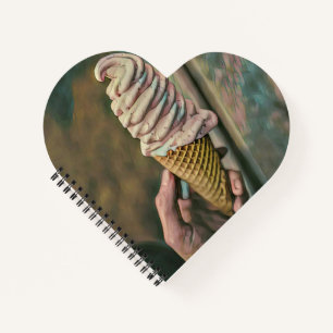 Cool cold freezing ice cream notebook