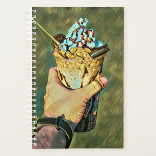 Cool cold freezing ice cream planner