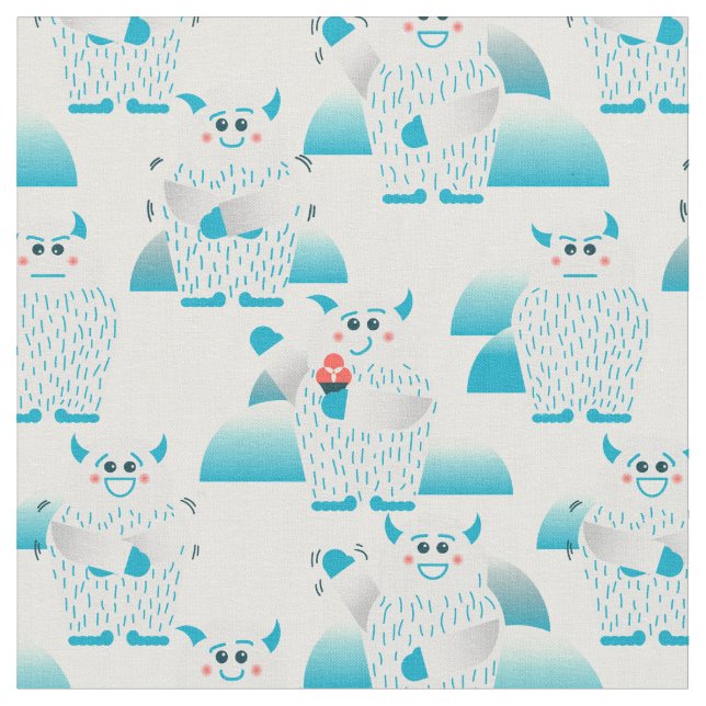 Cool Cold Yeti Fabric (Close Up)