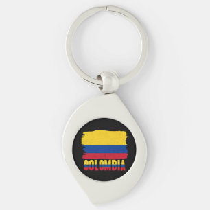 Cool Colombia Flag Keychain