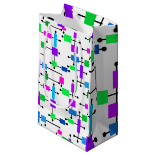 Cool Color Grid  Small Gift Bag