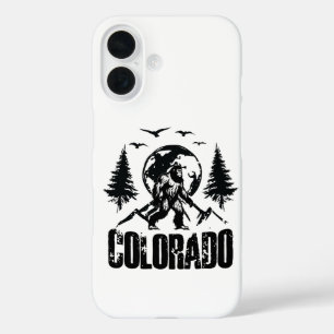 Cool Colorado Day Bigfoot Vintage Hiking iPhone 16 Case