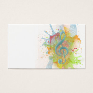 Cool coloré aquarelle éclaboussures notes de mus