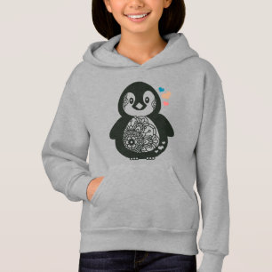 cool coloré enfants coeurs de pingouin