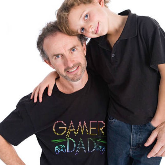 Cool Coloré 'GAMER' PÈRE | T-shirt Fête des pères (Créateur téléchargé)