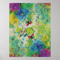 Cool colorful watercolours stained glass effects