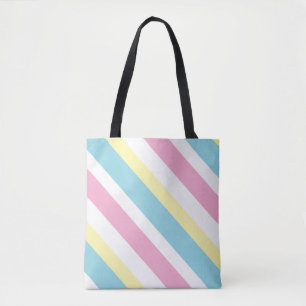 Cool Colors Stripes Pattern  Tote Bag