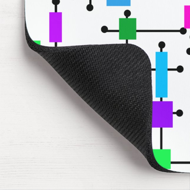 Cool Colour Grid  Mouse Pad (Corner)