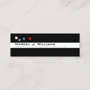 cool colour pixels modern professional mini business card