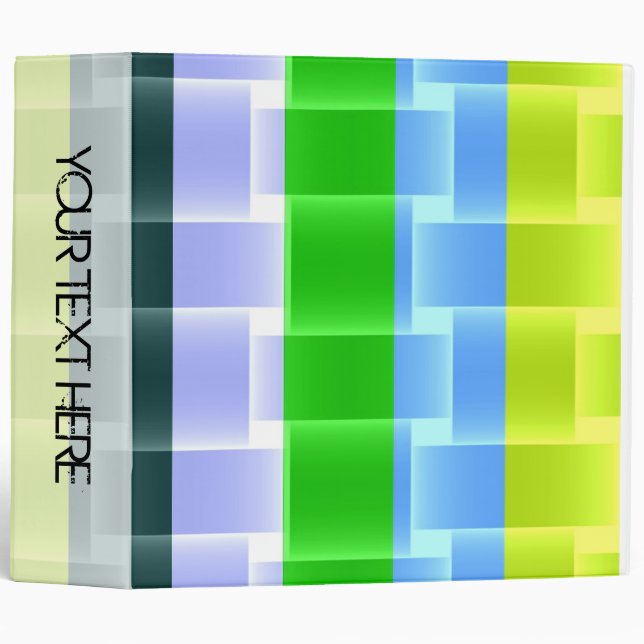 Cool colour stripes modern design 2 binder (Front/Spine)