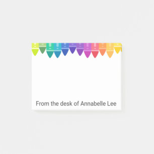 Cool Coloured Crayons Post-it Notes