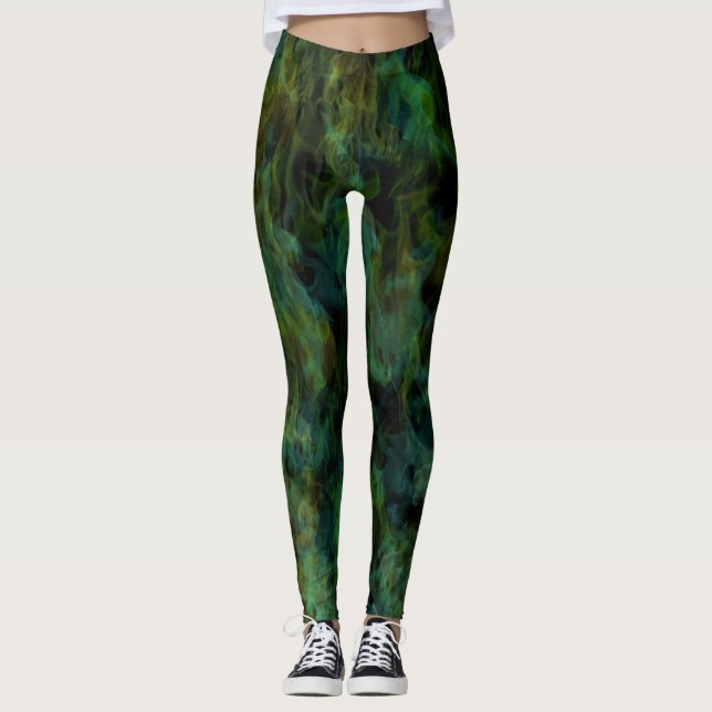 Cool Coloured Fire Leggings (Front)