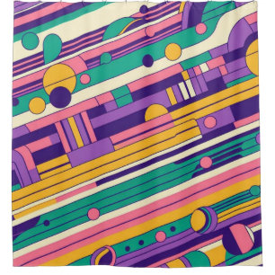 Cool, colourful 80s/90s retro designed