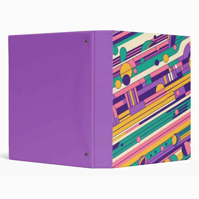 Cool, colourful 80s/90s retro designed binder (Background)