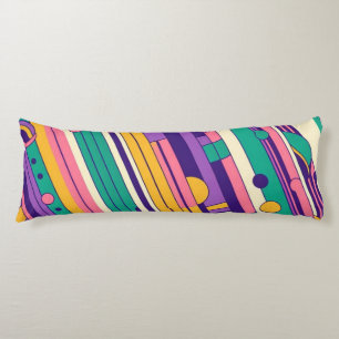Cool, colourful 80s/90s retro designed body pillow