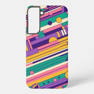 Cool, colourful 80s/90s retro designed samsung galaxy case