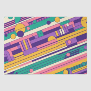 Cool, colourful 80s/90s retro designed tissue paper