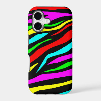 Cool Colourful/Black Zebra Print - iPhone 5 Case