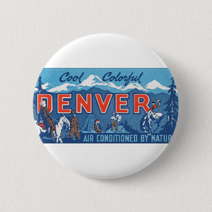 Cool Colourful Denver 2 Inch Round Button
