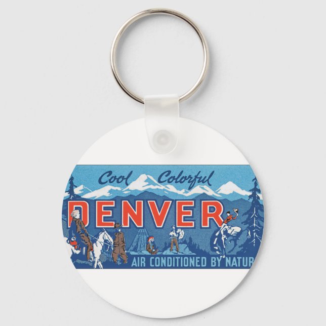Cool Colourful Denver Keychain (Front)
