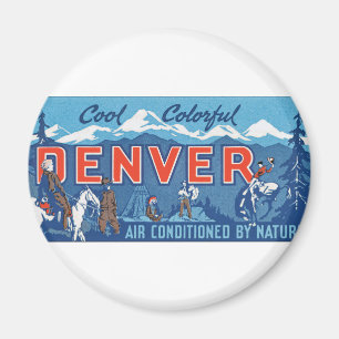 Cool Colourful Denver Magnet