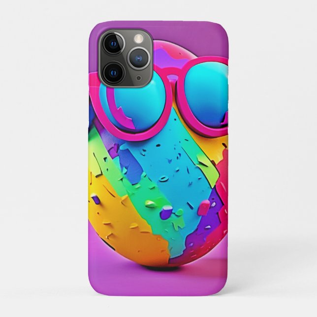 Cool Colourful Egg Case-Mate iPhone Case (Back)
