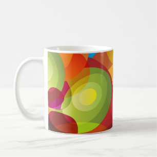 Cool Colourful Fantasy Bubbles and Circles Coffee Mug