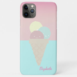 Cool Colourful Ice Cream Cones - Personalized iPhone 11 Pro Max Case