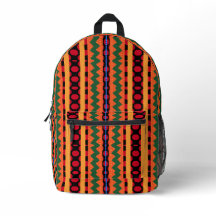 Cool Colourful Kente Stripes Print