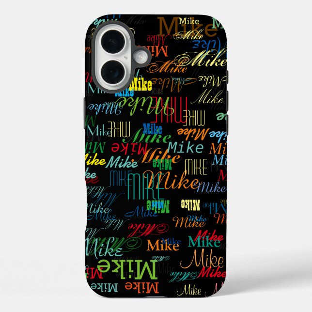 Cool Colourful Name Personalized Case-Mate iPhone Case (Back)