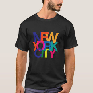 Cool Colourful New York City Graphic Urban Vibes C T-Shirt