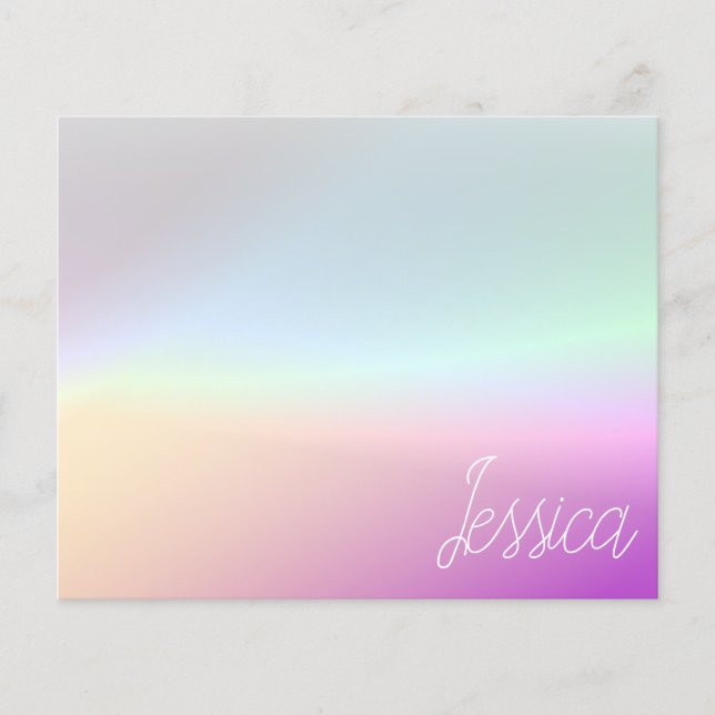 Cool Colourful Ombre Gradients & Your Script (Front)